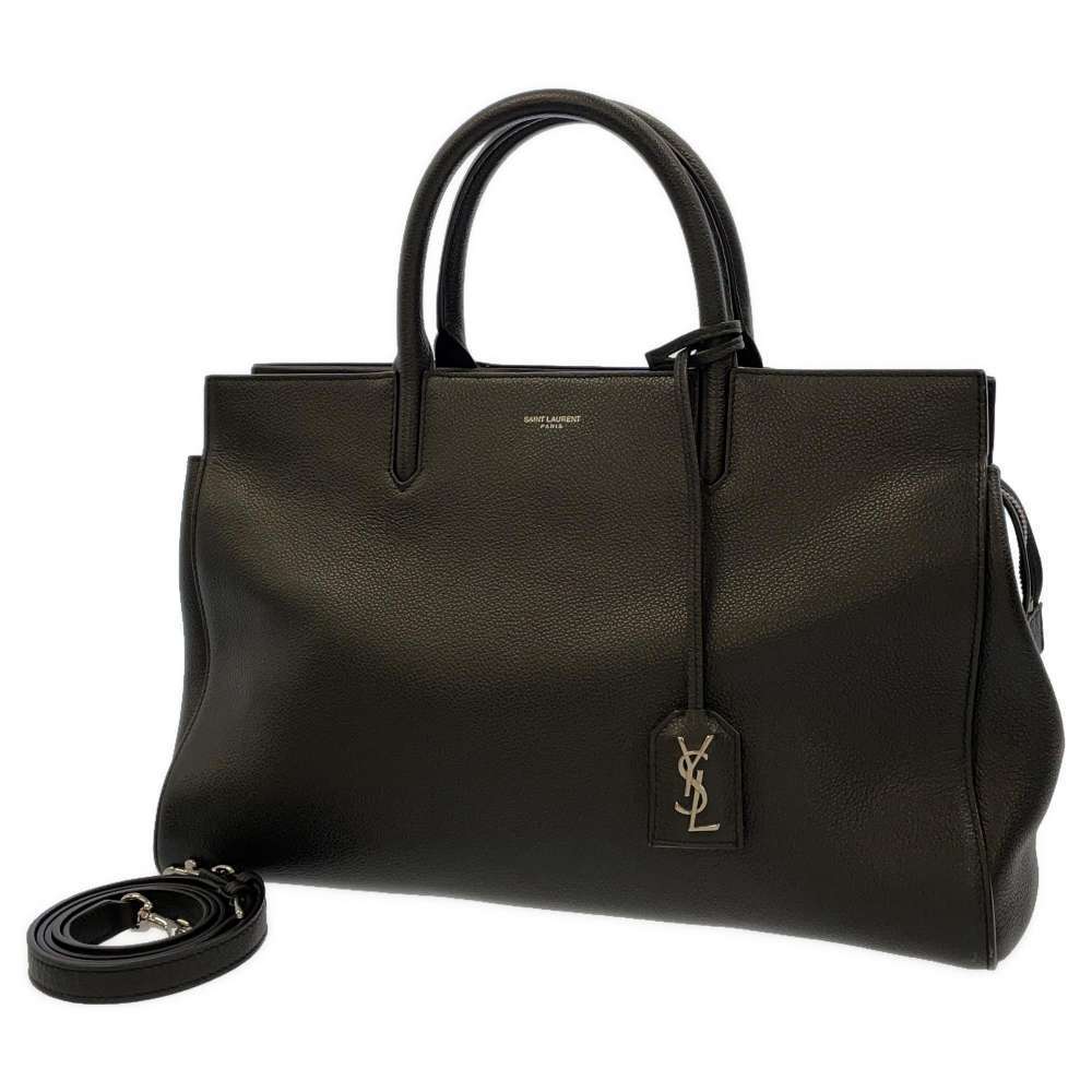 Saint Laurent Paris Handbag Cover Rive Gauche Bag 2way Shoulder Bag Black
